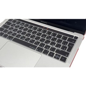 Resim Rusça Klavye Macbook Pro Kılıf A1706 A1989 A2159 A1707 A1990 İle Uyumlu Koruyucu Siyah 