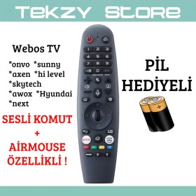 Resim Webos Uyumlu Sesli Komut Özellikli Akıllı Kumanda - Geniş Tv Marka Uyumu 
