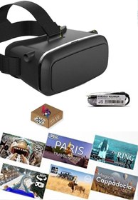 Resim Vr Box Sanal Gerçeklik Gözlüğü Set 360 Vr Eğlenceli Içerik Paketi Set 