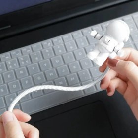 Resim Buffer® USB Astronot Gece Lambası, Masa Lambası, Kitap Okuma Lambası Işığı 