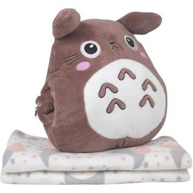 Resim Sevimli Uyku Arkadaşım , Yastık , Battaniye , El Isıtıcı Bordo 