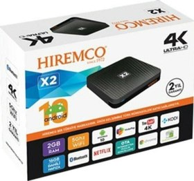 Resim Androıd Tv Box 4K - X2 ( Android 10 ) Hiremco