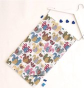 Resim Bebe Müslin %100 Pamuklu Fil Desenli Gri 