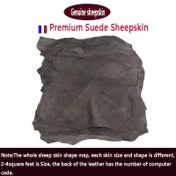 Resim Premium Suede Kuzu Derisi - Gerçek Gri Deri El Sanat Malzemesi, 0.8-1.0mm Kalınlık, Bıçak ve Kalem Kılıfları için İdeal, Benzersiz Desenli Dayanıklı El Sanat Derisi, Deri El Sanat Malzemeleri | Suede Dokusu | Dayanıklı Deri, Deri El Sanatları 