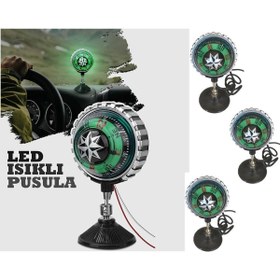 Resim Elioure Pusula Nostalji Vantuzlu Büyük Işıklı 4 Lü 