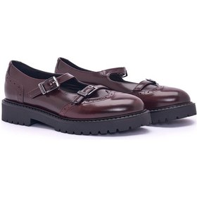 Resim Bordeaux Oxford Klasik Kadın Diğer 745784dm Donna Serena 5784dm Abr Pel Bordò /ox Ro Gr Bordo 