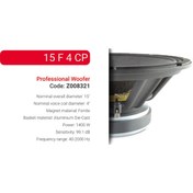 Resim Sıca 15 F 4 Cp Profesyonel Woofer Bass 