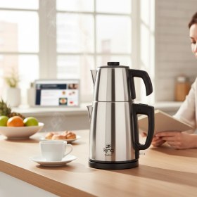 Resim King Tealuxe Kcm334 Çelik Çay Makinesi 