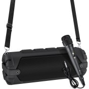 Resim New Rixing NR-6013M Taşınabilir Kablosuz Bluetooth Destekli Karaoke Hoparlör Seti - Siyah (Yurt Dışından) 