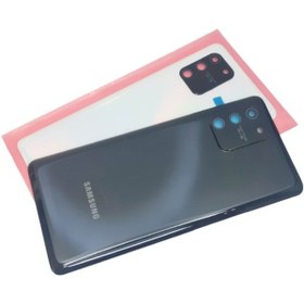 Resim Samsung Galaxy S10 Lite Arka Kapak Cam Full Lensli Siyah 