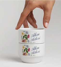 Resim Bk Gift Kişiye Özel İsimli Çiçek Tasraımlı 2li Çerezlik Kase-8, Yeni Ev Hediyesi Önerileri, Misafir Sunum Ürünü, Çay Yanı Kase Kobitmeyencom34775 Bk G 