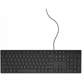 Resim KB216 580-ADHK Multimedia USB İngilizce Q Siyah Kablolu Klavye 