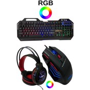 Resim Snrelk Sencrom Rgb Gaming Klavye Mouse Kulaklık Full Oyuncu Set Diğer 