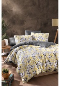 Resim Mystory Home Lastikli Çarşaflı Tek Kişilik Nevresim Takımı Lemon 