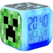 Resim Çocuklar İçin Minecraft Renk Değiştiren Çalar Saat Ve Gece Lambası Yde Diğer 