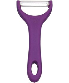 Resim Solingen Mat Mor Sapan Soyacak Paslanmaz Alman Çeliği, Ergonomik Sap, Çift Yönlü Kullanım-182 Mor 