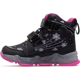 Resim Buckhead Snowy Kız Çocuk Waterproff Outdoor Işıklı Bot 25k Buck3034 Siyah Siyah 