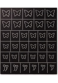 Resim Airbrush Kelebek Desen Nail Art Şablonu Butterfly Effect Serisi 