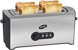 Resim GoldMaster Morning İnox Geniş Ekmek Hazneli 7 Seviyeli Buz Çözme Özellikli Ekmek Kızartma Makinesi 