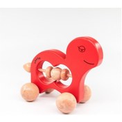 Resim Ahşap Kaplumbağa Kırmızı 