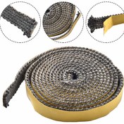 Resim Kendinden Yapışkanlı Siyah Düz Ocak İpi - 10/15/20mm, Şömine Kapıları & Hava Arıtıcılar için Cam Mühür, Kolay Kurulum, Güç Gerektirmez, 6.5ft 