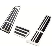 Resim Xuweiwei 3pcs At With Rest 2018 Ve Sonrası Toyota Camry Avalon Lexus Es Gs Ls Modelleri İçin Gaz Fren Debriyaj Pedal Korumaları 