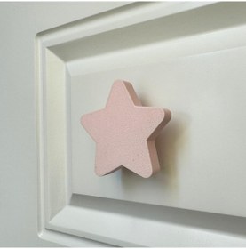 Resim Pomerol Pembe Yıldız Dolap Kulpu - Çocuk Odası, Mutfak, Banyo İçin Şık, Dayanıklı Ve Sevimli Mobilya Kulp 