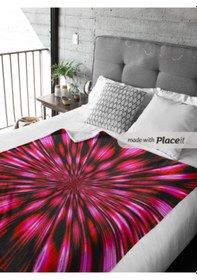 Resim Tv Koltuk Yatak Battaniyesi 150 220cm Organik Polar Leke Tutmaz Kırmızı 