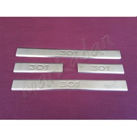 Resim Woc Chrome Peugeot 301 Krom Kapı Eşiği 2012 Sonrası 4 Parça Pasla 