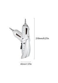 Resim Pazly 3.6v Usb Şarjlı Elektrikli Tornavida Seti 47 Parça - Led Işık, 3.5nm Tork, Çift Yönlü, Katlanabilir Mini Desen 