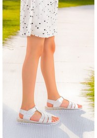 Resim Kiko Kids Kız Çocuk Sandalet Arz 2354 Beyaz 
