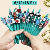 Resim 6/12/18 adet Hemşire Doktor Jel Kalemler Tıbbi Kayıt Kalemleri Hemşireler Günü Hediyesi Karışık Renkler Rastgele Stiller Hemşireler, Tıbbi Yardımcılar ve Öğrenciler için Mükemmel, Hemşire Aletleri 