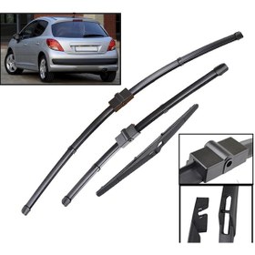 Resim Peugeot 207 Ön + Arka Cam Muz Silecek Takımı 2007-2012 N11.4025 
