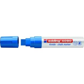 Resim Edding 4090 Kara Tahta Ve Cam Için Tebeşirli Kalem 15 Mm Mavi 