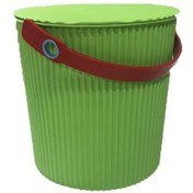 Resim 11 L Tırtıklı Yuvarlak Plastik Kova Yeşil 