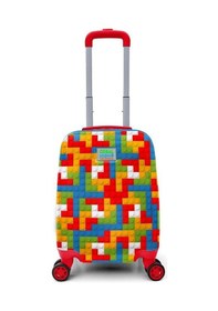 Resim Coral High Kids Blok Desenli Çocuk Valizi 16793 Çok Renkli 
