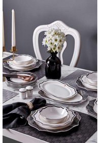 Resim Neva N3246 Marble Plus Romantik 28 Parça 6 Kişilik Yemek Takımı 