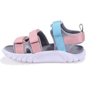Resim Vicco Cube 332f25y212 Gri Pembe Ortopedik Günlük Kız Çocuk Spor Sandalet Pudra 