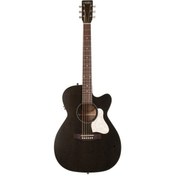 Resim Art & Lutherie Legacy Cutaway Elektro Akustik Gitar (Faded Black) 