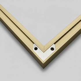 Resim L Profil Metal Kanvas Çerçevesi (Yüzer / Floating Çerçeve) - Dikdörtgen Ölçüler / 30x40 cm / Gold 
