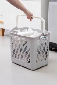 Resim İronika Samba Kirli Temiz Çamaşır Sepeti Çok Amaçlı Oyuncak Sepeti - Yeşil Yeşil 