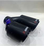 Resim Akrapovic Bmw F10-f20-f30 Uyumlu (YERLİ) 90lık Plastik Siyah Çiftli Egzoz Ucu Sol 