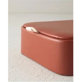 Resim Home Alden Deri Takı Kutusu Kahverengi 