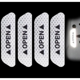 Resim Wenchang Shop C Beyaz Kapı Güvenlik Çarpışma Uyarı Yansıtıcı Stickerlar Açık Stickerlar Uzun Mesafe Yansıtıcı Dekoratif Stickerlar (Yurt Dışından) 