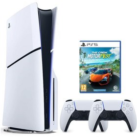 Resim Sony Playstation 5 Slim 1 TB Oyun Konsolu + 2 Dualsense + THE CREW MOTORFEST PLAYSTATİON 5 OYUN 