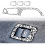 Resim Bmw 3 Serisi E90 / 320i / 325i 2005-2012 Araba Cam Kaldırma Paneli 37.8cm Elmas Dekoratif Etiket, Sol Sürücü 1 Adet 