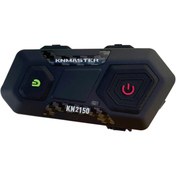 Resim Knmaster Kn2150 Motosiklet Kask Interkom Bluetooth Intercom Kulaklık Seti Karbon Hediye Seti 