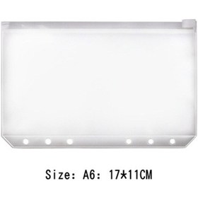 Resim Hangfox A6 17x11cm Mat Pvc Zipli Depolama Çantası - Defter, Kart, Belgeler İçin Dayanıklı Fantezi Desenli Çantı 