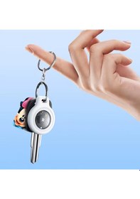 Resim Apple Uyumlu iPhone Airtag Kayıp Önleyici Cihaz Gps Beyaz 