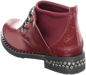 Resim K406-2 Bordo Üst Kalite Büyük Numara Kadın Botları 